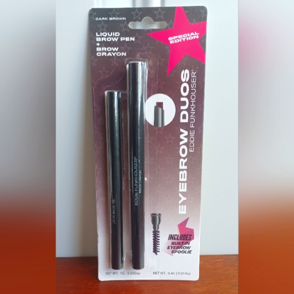 Eddie Funkhouser Eyebrow Duos Liquid Brow Pen And Brow Crayon